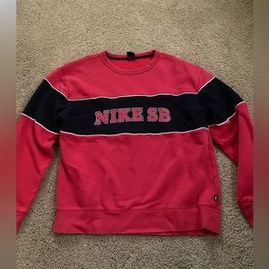 Nike SB red crewneck